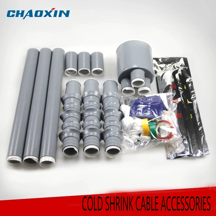 Outdoor Silicone Rubber Anti-Leakage Easy Installation Cold Shrink Cable Accessories